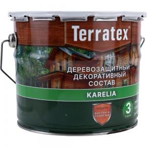 Деревозащитный декоративный состав ТЕРРАТЕКС палисандр, 2.25 кг, 3 л ЭК000136998