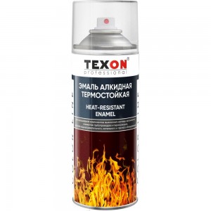 Антикоррозионная эмаль Texon (термостойкая до 800 градусов; черный; аэрозоль; 520 мл) TX184842