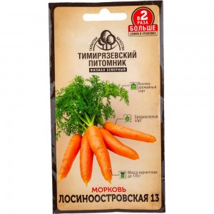 Семена Тимирязевский питомник морковь Лосиноостровская 4 г 4630035660182