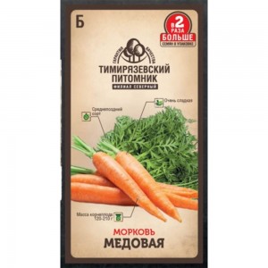Семена Тимирязевский питомник Морковь медовая 4 г 4630035660199