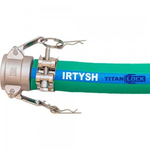 Химостойкий рукав TITAN LOCK «IRTYSH» внутренний диаметр 76 мм, -40C, 16Бар, EPDM, напорно-всасывающий, 5 метров TL076IR_5