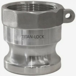 Алюминиевый камлок TITAN LOCK типа А серия EcoLine, ниппель внутр. резьба BSP 1 1/2