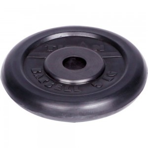 Обрезиненный диск d 26 мм, чёрный 5,0 кг 1063