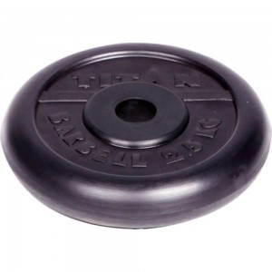 Обрезиненный диск Титан d 26 мм, чёрный 2.5 кг 1062