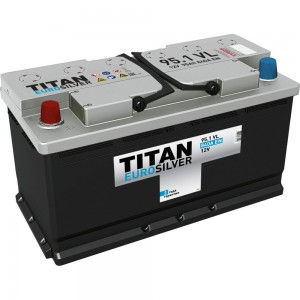 Аккумулятор TITAN EUROSILVER (95.1 VL (Прямая полярность) 920А (352x175x190)) 4607008881448