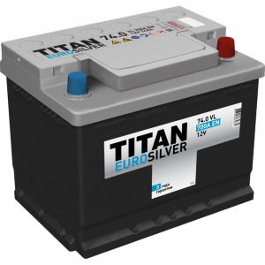 Аккумулятор TITAN EUROSILVER 74.0 VL (О.П.) низкий, 700 А, 276x175x175 мм 4607008884630