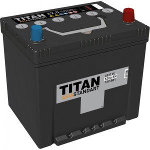 Аккумулятор TITAN ASIA STANDART 62.0 VL B01 4607008886962