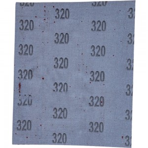 Бумага наждачная на тканевой основе 230х280 мм, Р320, 10 шт TOOLAS 00006167