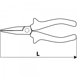 Удлиненные прямые плоскогубцы TOPEX 160 мм, 1000 В 32D513