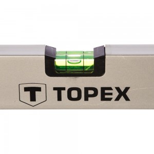 Алюминиевый анодированный уровень Topex 1200 мм 3 глазка 29C305