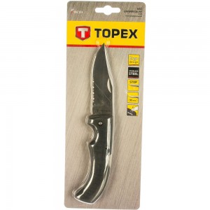 Складной универсальный нож TOPEX лезвие 90 мм 98Z101