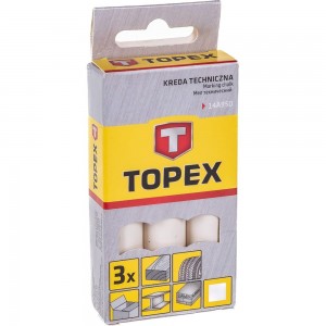 Белый мел 13 x 85, 3 шт. TOPEX 14A950