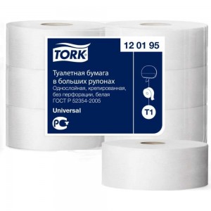 Туалетная бумага TORK Universal большой диаметр рулона 525 м, 6 штук 120195 124548
