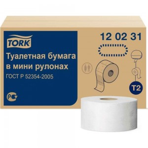 Туалетная бумага TORK Advanced 170 м 2-слойная белая 120231 126502