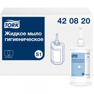 Жидкое мыло для рук TORK Advanced гигиеническое, 1 л., S1 арт.420820 25528