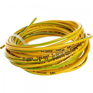 Провод ПУГВ Торкабель 0,75 желтый-зеленый 5 м в упаковке 0749524536731