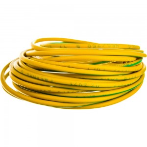 Провод ПУГВ Торкабель 1,0 желтый-зеленый 5 м в упаковке 0749524536786