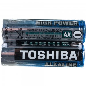 Алкалиновый элемент питания Toshiba LR6 2/shrink 3411