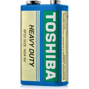 Элемент питания Toshiba солевой 6F22 1/shrink 540