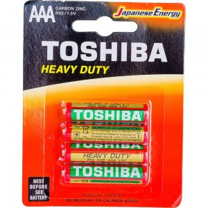 Солевой элемент питания Toshiba R03 KG 4 /card 4401