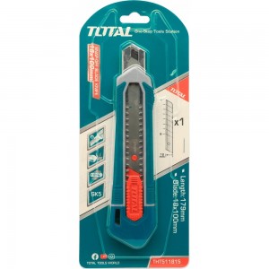 Строительный нож TOTAL THT511815