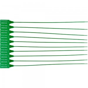 Номерная пластиковая пломба ТПК Технологии Контроля Универсал 350 (Цвет:зеленый) 1000 шт. 24159