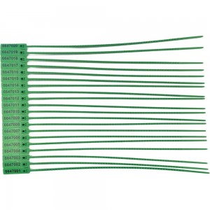 Номерная пластиковая пломба ТПК Технологии Контроля экотрэк 255 мм (цвет: зеленый) 1000 шт 24194