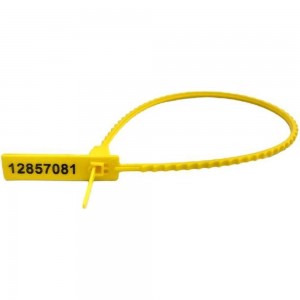 Номерная пластиковая пломба ТПК Технологии Контроля экотрэк 255 мм (цвет: желтый) 1000 шт 24193