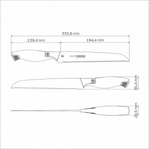 Хлебный нож TRAMONTINA Sublime 20 см 24066/108-TR