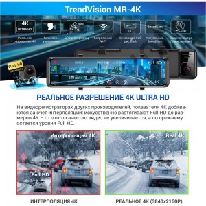 Видеорегистратор-зеркало TrendVision MR-4K TVMR4K