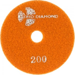 Круг алмазный гибкий шлифовальный Черепашка № 200 100 мм TRIO-DIAMOND 360200