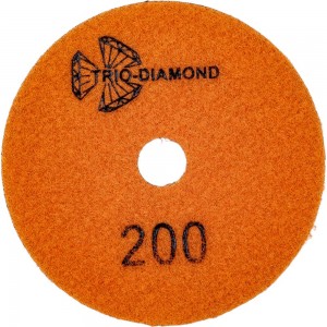 Алмазный гибкий шлифовальный круг Черепашка NEW LINE 100 мм, № 200, сухая шлифовка TRIO-DIAMOND 339020