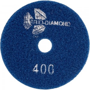 Алмазный гибкий шлифовальный круг Черепашка NEW LINE 100 мм, № 400, сухая шлифовка TRIO-DIAMOND 339040