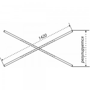 Универсальный каркас Triton усиленный для прямоугольных ванн 140-170х70-75, 5 опор Щ0000041797