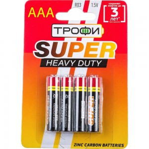 Батарейки Трофи R03-4BL C0033712