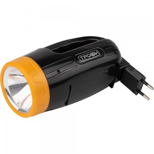 Светодиодный аккумуляторный фонарь прожектор ТРОФИ PA-101 1 режим Б0053340