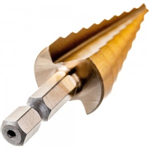Сверло ступенчатое (4-20 мм; HSS TiN; шестигранный хвостовик) TUNDRA 2393928