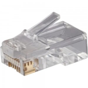 Сквозной коннектор RJ-45 8p8c TWIST cat. 5e, 100шт. CN-8P8C-C5E-U-H-TWCS/100