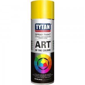 Аэрозольная краска TYTAN PROFESSIONAL ART OF THE COLOUR RAL1018, желтая 400мл 93601