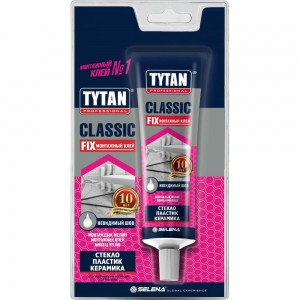 Монтажный каучуковый клей TYTAN PROFESSIONAL CLASSIC FIX прозрачный 100 мл 388