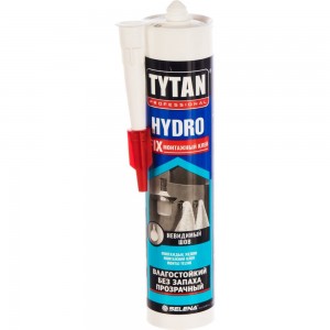 Монтажный клей TYTAN PROFESSIONAL HYDROFIX акрилатный, прозрачный 310мл 96184