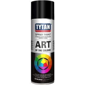 Аэрозольная краска TYTAN PROFESSIONAL ART OF THE COLOUR RAL9004, черная матовая 400мл 93885