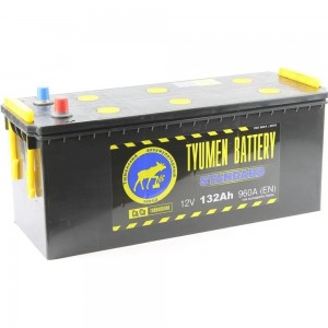 Аккумуляторная батарея TYUMEN BATTERY Тюмень standard 6ст -132 l евро.конус TNS132.3