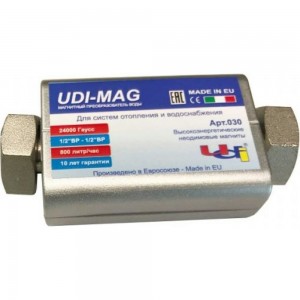 Магнитный преобразователь воды UDI MAG MEGAMAX 1/2 - 1/2 24000 Гс MEGAMAX 1/2