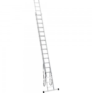Алюминиевая 2-секционная лестница UFUK 2х17 ступеней 411217