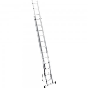 Алюминиевая 2-секционная лестница UFUK 2х12 ступеней 411212