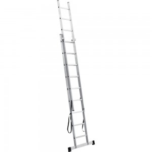 Алюминиевая 2-секционная лестница UFUK 2х9 ступеней 411209