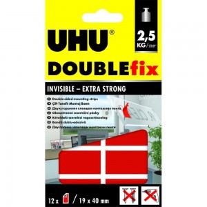 Двусторонние клеевые подушечки для стекла DOUBLEfix 12 шт. UHU 45515