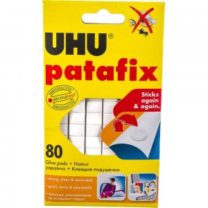 Клеевые подушечки белые PATAFIX 80 шт. UHU 39125