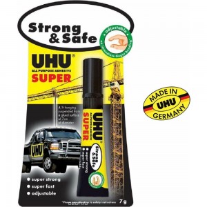 Универсальный клей UHU Супер Стронг&Cэйф 7 г в блистере 46960
